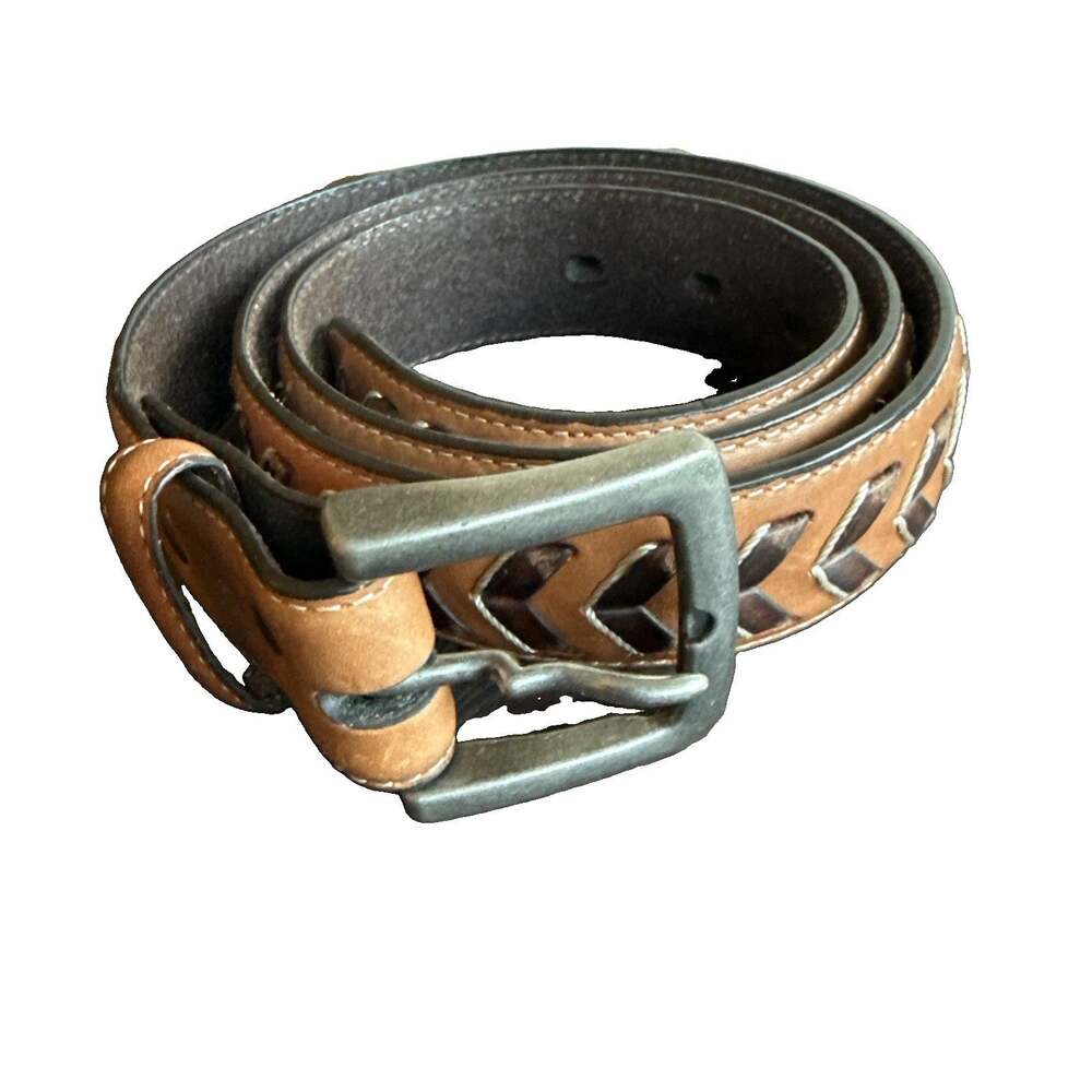 Ariat 100% Genuine Leather belt with buckle size 38
